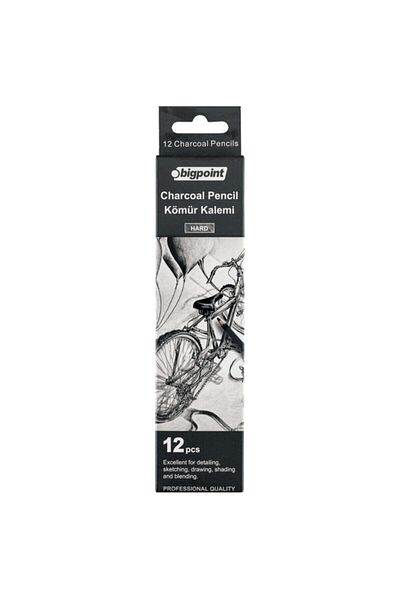 Bigpoint Soft Charcoal Pen - 7.2mm X 175mm