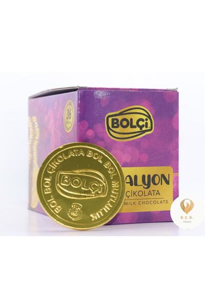 Bolçi Sütlü Madalyon Çikolata 21 Gr 36 Lı