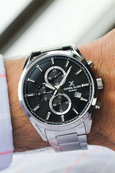 Daniel Klein Dk237245-1 Men's Wrist Watch with Steel Band