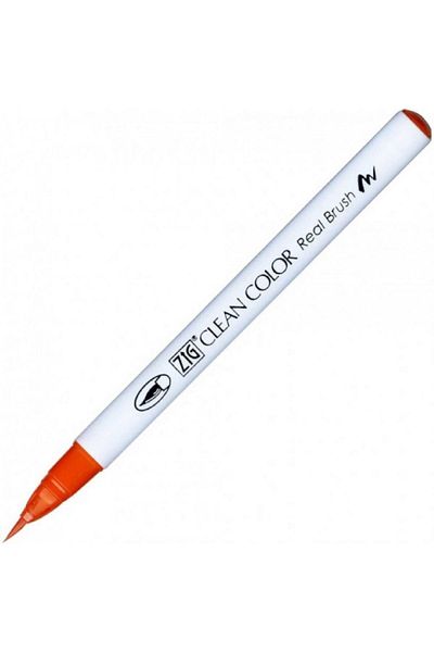 Zig Rb-6000at Clean Color Real Brush Pen Scarlet Red 023