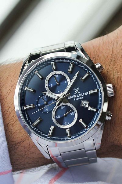 Daniel Klein Dk237252-1 Men's Wrist Watch with Steel Band