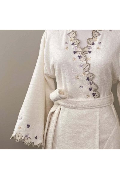 Okya Home Okya Elysora Bathrobe Kimono 70% Bamboo 30% Cotton J149