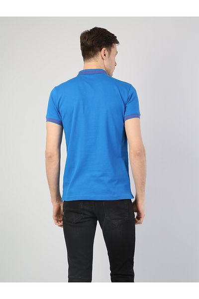Colin's Slim Fit Polo Gât Bărbați Blue Polo Mânecă scurtă Cl 1040747