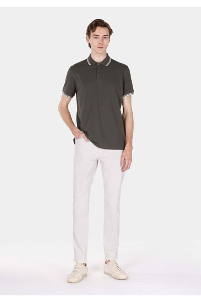 Colin's Straight Fit Low Waist Straight Leg Men's Stone Trousers