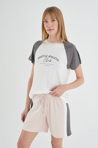Sevim SET PANTALONI SCURT IMPRIMAT SEVİM 21219 25A