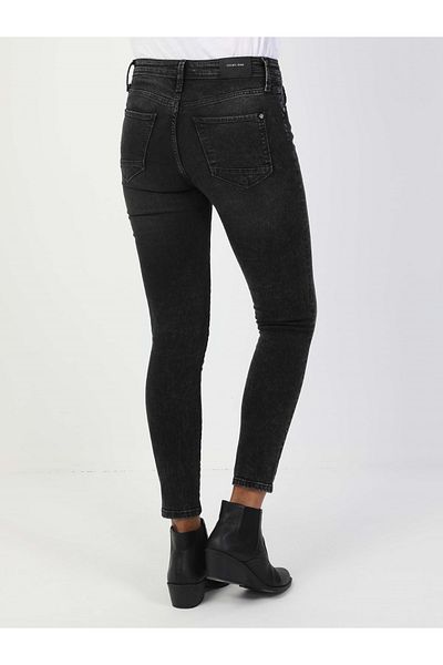 Colin's Super Slim Fit Mid Waist Narrow Leg Women's Gray Jean Trousers