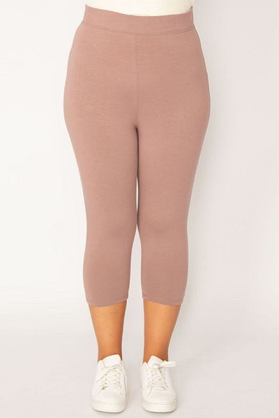 Şans Velké dámské legíny z práškové bavlny Capri 65n34124