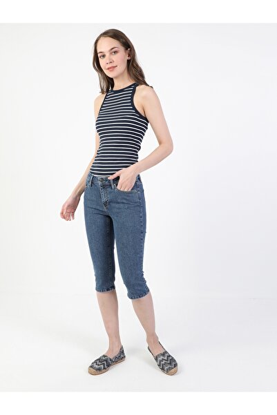 Colin's Super Slim Fit Orta Bel Kadın Denim Jean Şort