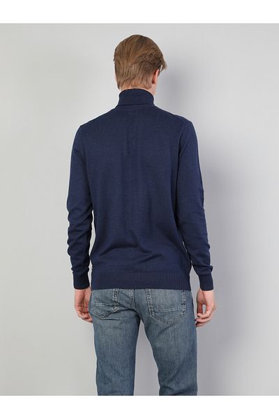 Colin's Slim Fit мъжки син пуловер Fisherman Cl1023624