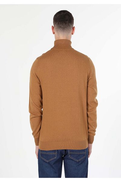 Colin's Pulover pentru bărbați din jacquard cu gât țesut slim fit