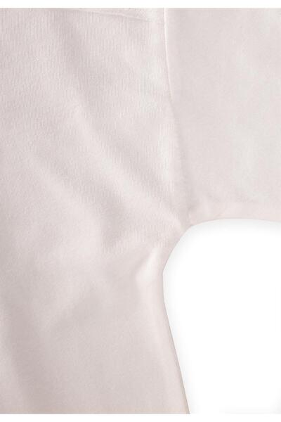 Cigit Basic Waffle Capris Set 2-7 Years Ecru