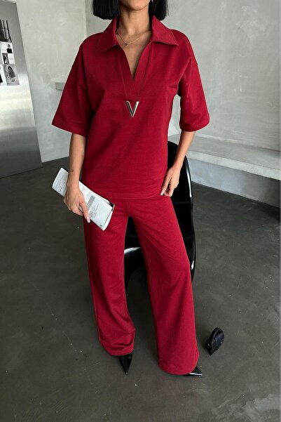 Bliss Дамски комплект спортен екип с къси ръкави, свободна кройка и овърсайз ...