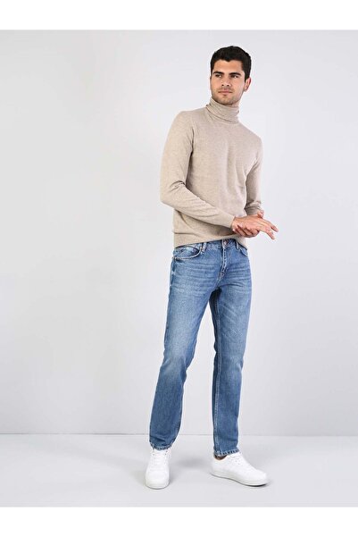 Colin's Slim Fit Balikci Erkek Bej Kazak Cl1023624