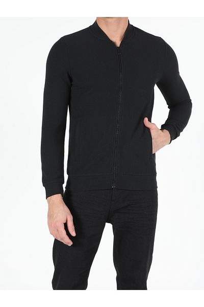 Colin's Regular Fit Men's Black Cardigan