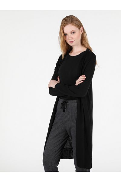 Colin's Black Regular Fit Women's Cardigan - Cl 1050370