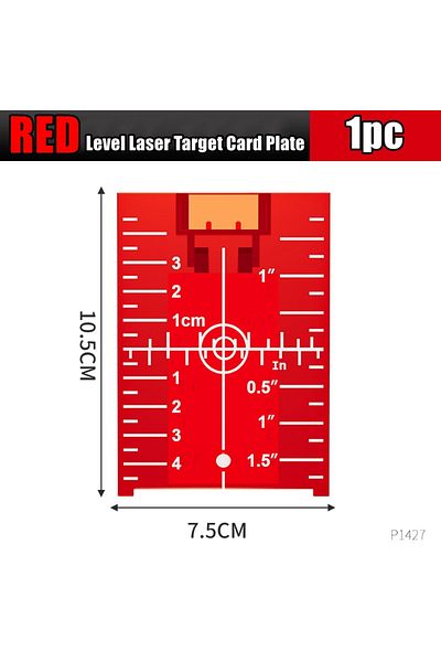 Choice 1pcs Red Laser Level Target Board Red/green Line Beam Distance Plate Inch/cm Leveling Board Tool Han