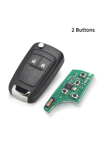 Choice 433mhz 2 buttons KEYYOU 2/3/4 Buttons Flip Folding Remote Car Key Fob ...