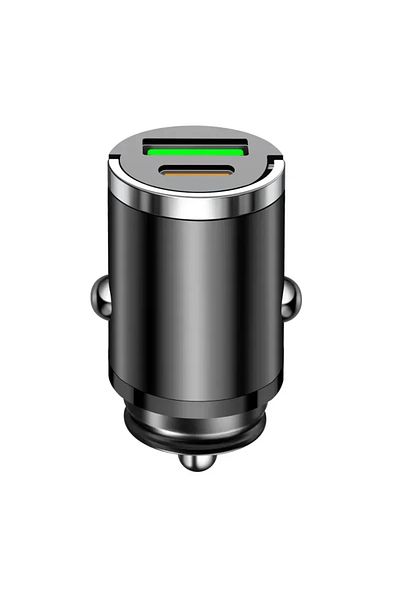 Choice A 200w Mini Pull Ring Car Charger Dual Usb Fast Chargingfor Iphone Huawei Xiaomi Samsung Qc 3.0 Pho.