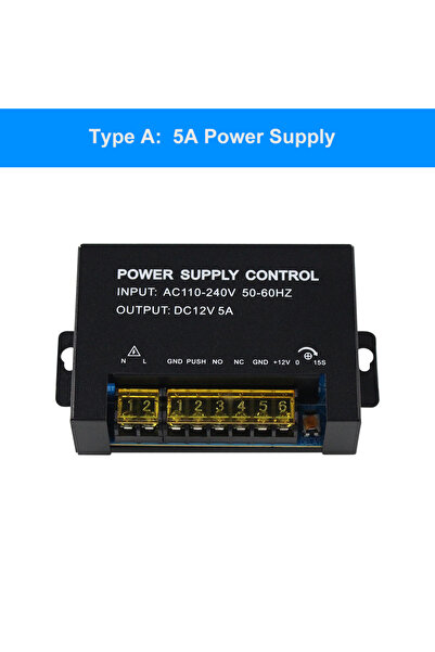 Choice مفتاح مصدر طاقة للتحكم في الوصول من النوع A 12V5A DC 12V 5A مخرج 3A AC...