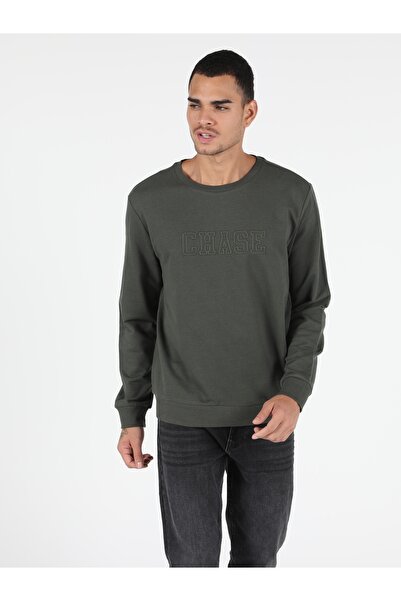 Colin's Regular Fit Erkek Yeşil Sweatshirt