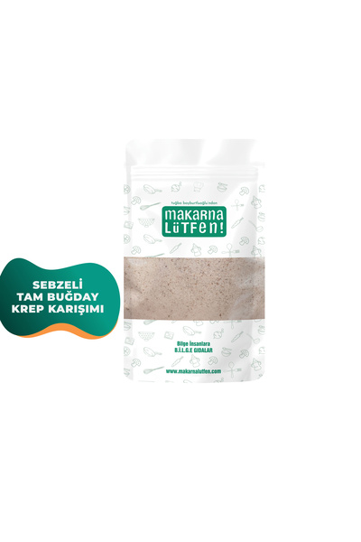 Makarna Lütfen Sebzeli Tam Buğday Krep Karışımı (177 gr)