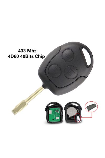 Choice 4d60 40bit 433mhz 4d60 4d63 Chip Remote Car Key For Ford Mondeo Focus 2 3 Fusion Fiesta Galaxy C-max