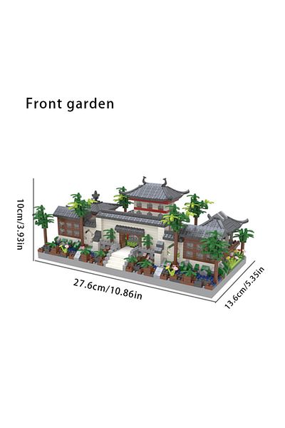 Choice Suzhou Front Yard China Building Blocks Suzhou Garden Building Scene Micro Particle Assembly Toy Hig