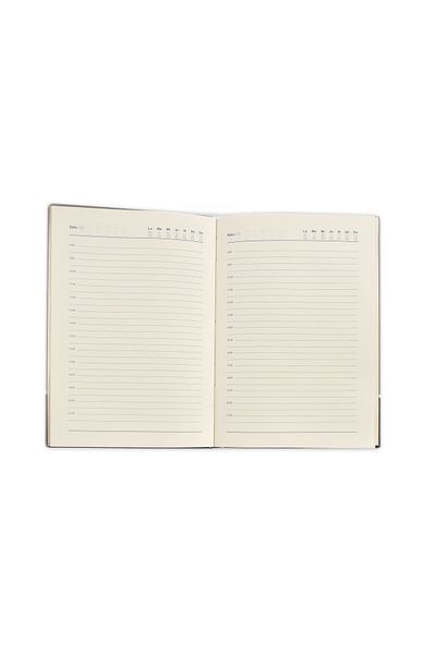 Arhi Design Undated A5 diary, two-color cover FOLIO, orange, 5 PCS/SET