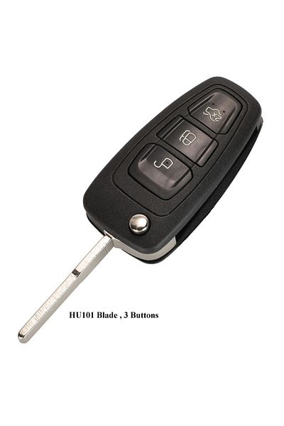 Choice 3buttons Hu101 Jingyuqin Flip Folding Remote Key Shell Car Key Cover 3 Buttons For Ford Focus Mondeo
