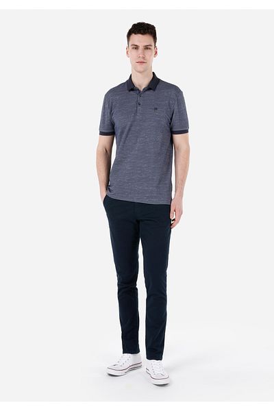 Colin's Pantaloni pentru bărbați, albastru bleumarin, slim cu talie medie