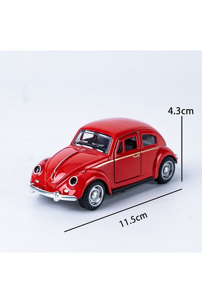 Choice Sl-1126-r Classic 1: 36 Turn Alloy Double Door Retro Beetle Cars Model Boys' And Children's Birthday