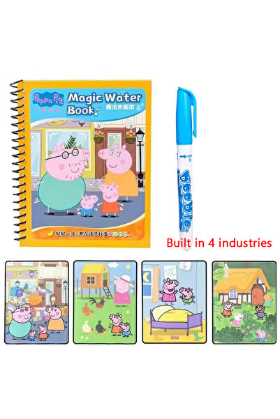 Choice 3 كتاب الرسم المائي لبيبا بيج كتاب الجرافيتي المتكرر للأطفال في رياض ا...