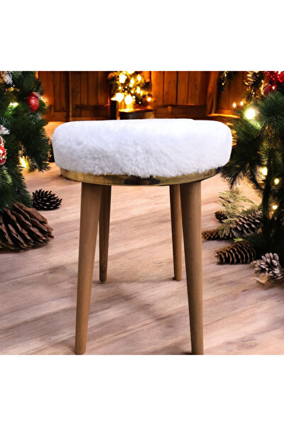 T.ipekli Puf berjer yuvarlak puf kedi yatağı koltuk çay seti makyaj masası sandalye çocuk pufu