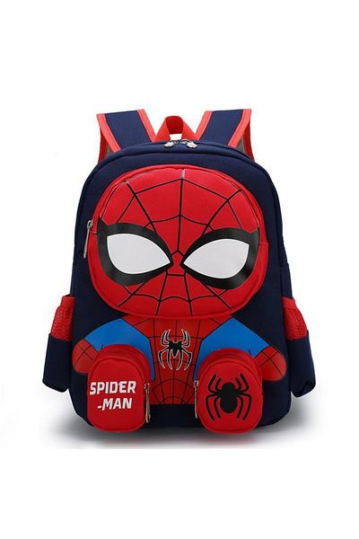Choice Color B Spiderman Backpacks Super Heroes Student School Bag Cartoon 3d Stereo Kindergarten Backpack