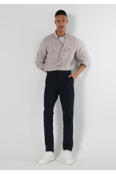 Colin's Regular Fit Orta Bel Düz Paça Erkek Lacivert Pantolon