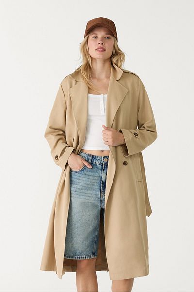 Stradivarius Long flowing trench coat