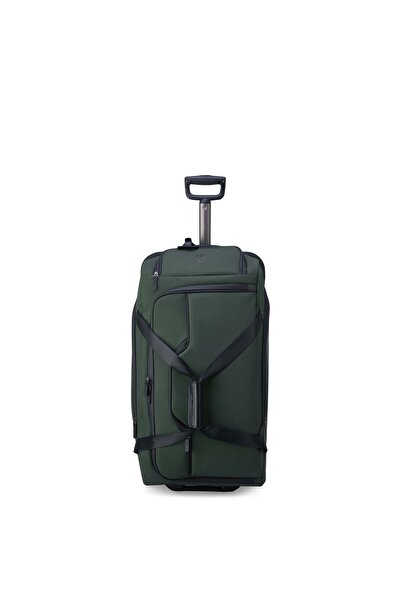 Peugeot حقيبة سفر هجينة بعجلتين ناعمة مقاس 70 سم، حقيبة سفر دافل سوداء اللون