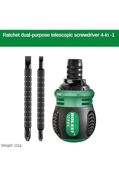 Choice 4-in-1 High Quality Ratchet Screwdriver Set With Multifunctional Adjustable Inner Cross Shaped Trian