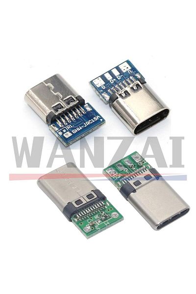 Choice Type-c 5set 10pcs Usb 3.1 Type C Connector 24 Pins Male/female Socket Receptacle Adapter To Solder W