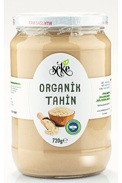 SEKE Organik Kepeksiz Tahin Special Quality Net 720 gr Glass Jar