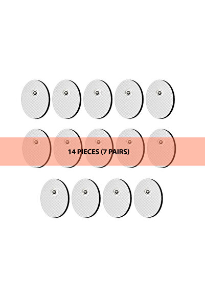 Choice 14 قطعة من وسادات الأقطاب الكهربائية الصغيرة ذاتية اللصق من الجل، جهاز تحفيز العضلات الكهربائي عبر الجلد (TENS EMS)، بديل