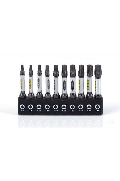 Choice Torx Set 50mm Screwdriver Bit Set 1/4 Impact Drill Batch Head Torx Hex Cross Plum Blossom Head Magne