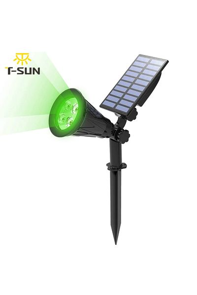 Choice 1pc T-sun 1/2 Packs Green Led Solar Lights Solar Spotlight Waterproof Solar Wall Light Solar Garden