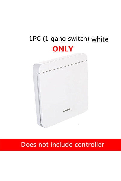 Choice مفتاح إضاءة لاسلكي أبيض 1 عصابة RF 433 ميجا هرتز مفتاح قاطع تحكم عن بع...