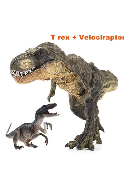 Choice T Rexandvelociraptor Jurassic Tyrannosaurus Rex Blue Velociraptor Fascicodoll Dinosaur Action Figu