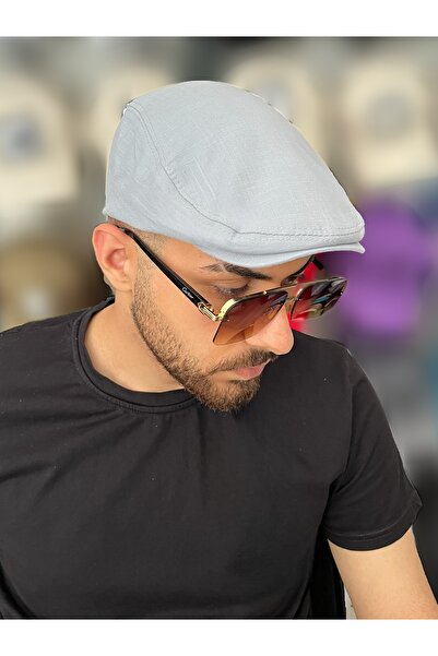 ZERAMİNE London Cap Hat Elastic Summer Gray