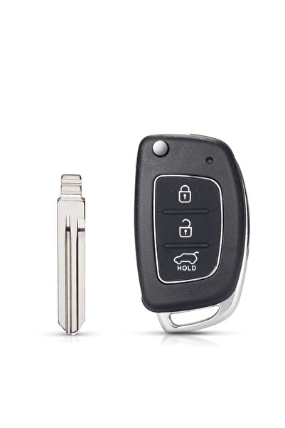 Choice حافظة مفاتيح سيارة قابلة للطي مزودة بـ 3 أزرار قابلة للطي مزودة بشفرة ...