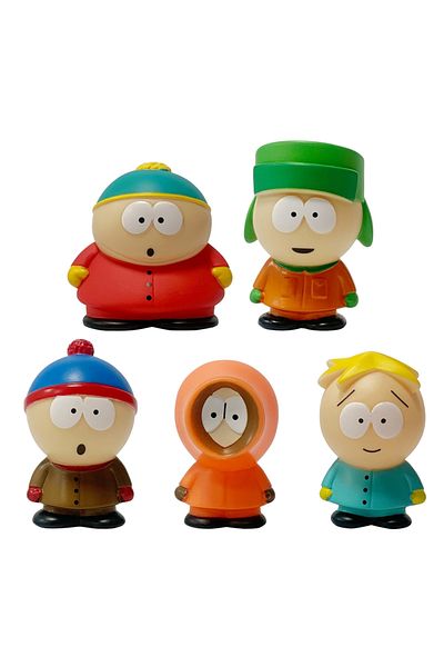 BANDAI 5pcs A 5pcs/set South Park Anime Figure The Stick Of Truth Kenny Mccormick Stan Marsh Cute Lovely Do