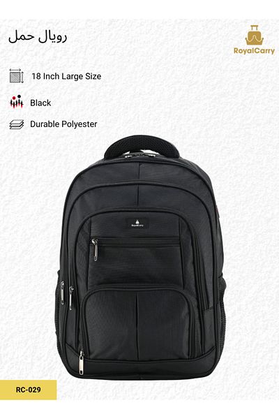 Royal Carry, Rc-029 Laptop Backpack - Water-resistant, Durable Polyester, 18 Inch