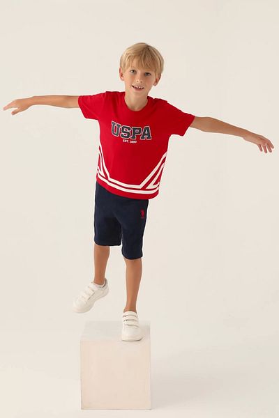 U.S. Polo Assn. U.S. Polo Assn Licensed Est Red Boy Bermuda Suit